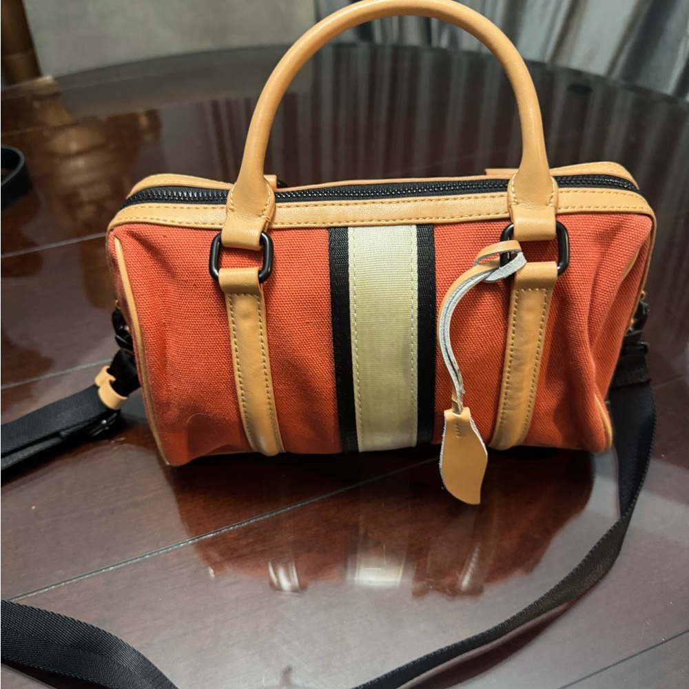 L.A.M.B. Orange and Tan  Bag